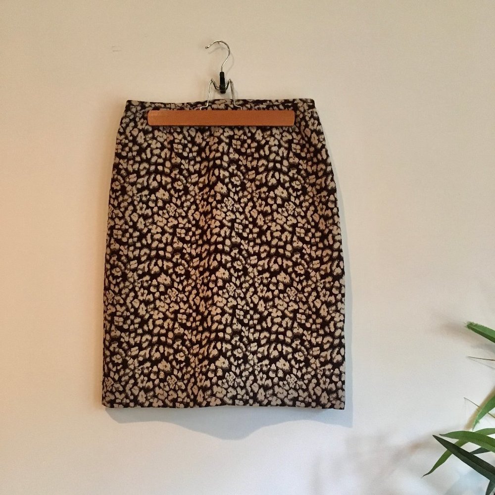 Leopard Print Pencil Skirt